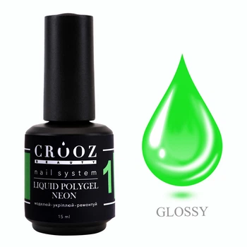 Жидкий полигель Crooz NEON Liquid Polygel #01 для ногтей 15 мл