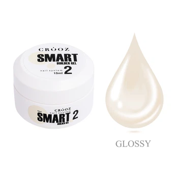 Гель для наращивания Crooz Smart Builder Gel №02 тепло-розовый 15 мл
