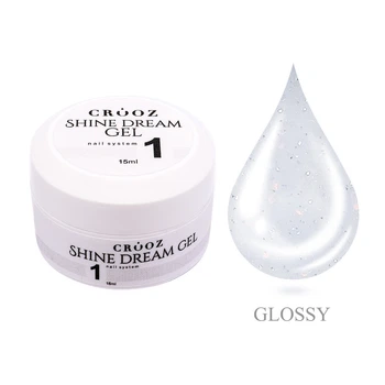Светоотражающий гель для наращивания Crooz Shine Dream Gel №01 15 мл
