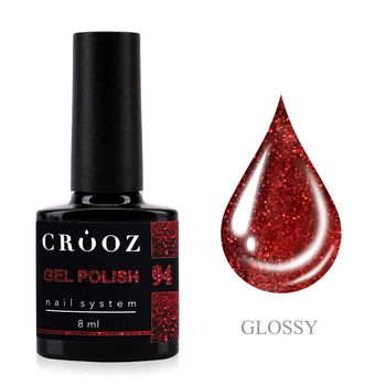 Гель-лак Crooz Gem Power 94 Crimson Jewel бордово-червоний 8 мл