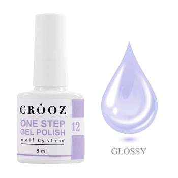 Однофазный гель-лак Crooz One Step №12 светлая лаванда 8 мл