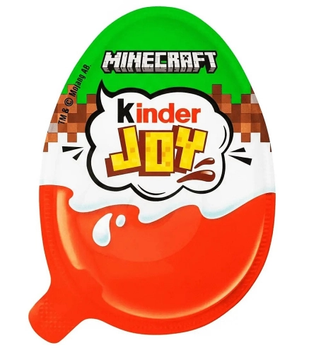 Шоколадное яйцо Kinder Joy Minecraft 20 г с игрушкой-сюрпризом (6EDD35603931)