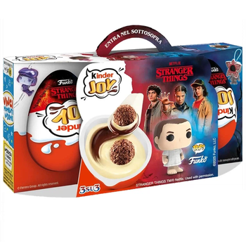 Шоколадное яйцо Kinder Joy Funko Netflix Stranger Things 3 шт 60 г KJ ST 01