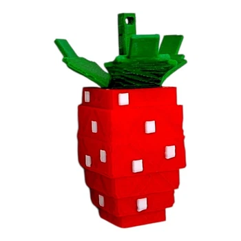 3D Брелоки ROBLOX ELDER STRAWBERRY / СТАРА ПОЛУНИЦЯ GAG KEYCHAIN, 3D друк OYTOY (298085)