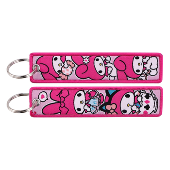 Брелок тканевый Хеллоу Китти Май Мелоди Hello Kitty My Melody 10 см 2858672036