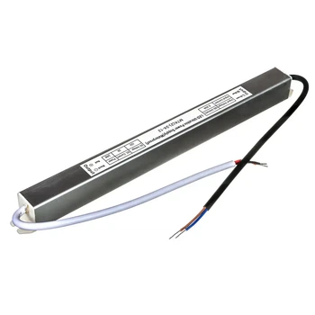Бытовой (мебельный) Блок питания для светодиодной ленты 12В 24Вт 2А AVT (stick, slim) - узкий IP65 (гермет.)