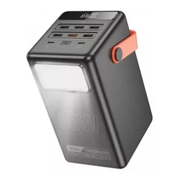 Повербанк Hoco DB03 Max Centurion 65 Вт/ліхтарик/100000 mAh, чорний