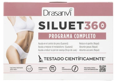 Дієтична добавка Drasanvi Siluet 360 120 таблеток (8436601101150)