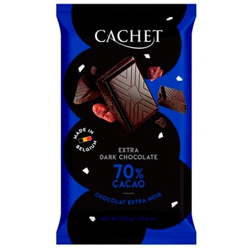 Шоколад чорний Cachet 70% какао 300 г