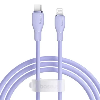 Кабель PD Кабель Baseus Pudding Series зі швидкою зарядкою кабель Type-C to Lightning 20 Вт 1.2m P10355701511-00, фиолетовый