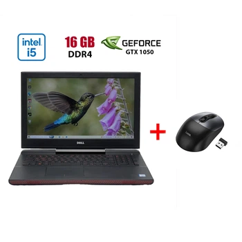 Игровой ноутбук Б-класс Dell Inspiron Gaming 15 7567 / 15.6" (1920x1080) IPS / Intel Core i5-7300HQ (4 ядра по 2.5 - 3.5 GHz) / 16 GB DDR4 / 960 GB SSD / nVidia GeForce GTX 1050, 4 GB GDDR5, 128-bit / WebCam б/у + Подарок Беспроводная мышь HOCO GM28