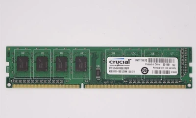 Оперативна пам'ять CRUCIAL DDR3 на 4 GB ( 1600 MHz ) PC3-12800 ( 4096 MB DDR3-1600 ) Б/В