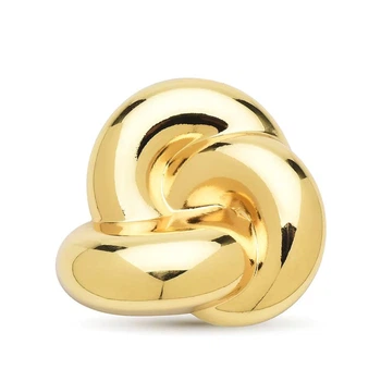 Брошь BROCHE Модерн Калипсо из стали золотистая BRBF115525