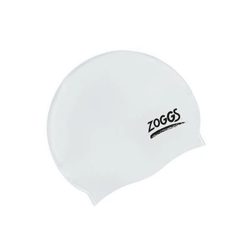 Шапочка для плавания Zoggs Silicone Cap силиконовая для бассейна Белый (465024.WH)