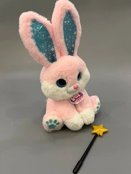 Зайчик Магічний інтерактивний підсвічування пісні звуки мелодії реагує на дотик Рожевий (C 76864)