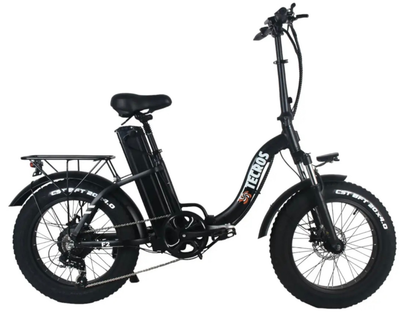 Электровелосипед фетбайк Tecros F2 20" 1250W 48V/20Ah гидравлика складной вездеход Черный (LUX1834)