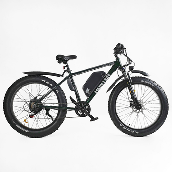 Электровелосипед фетбайк Corso Hunter 26" рама 19" 500W 48V/15Ah Shimano MT-200 вездеход Черный (LUX1838)