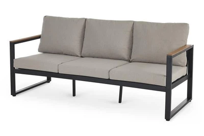 Садовий диван Alvaro 188×65×75 см з м’яким сидінням та чохлом із поліестеру