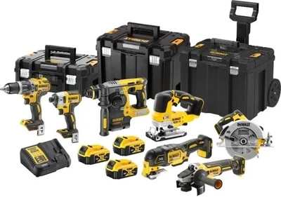 Zestaw elektronarzędzi DeWalt 18V XR z 3 akumulatorami 5 Ah 7 szt. (DCK755P3T-QW)