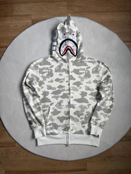 Зіп-худі білий Bape Camo S
