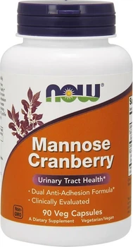 D-Mannoza Now Foods Mannose Cranberry 90 kapsułek (733739028143)