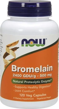Bromelaina Now Foods Bromelain 500 mg 120 kapsułek (733739029478)