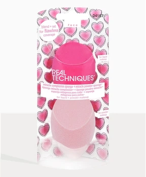 Спонжи для макияжа Real Techniques Miracle Complexion Sponge + Miracle Powder Sponge For Liquid + Powder Makeup (Original)