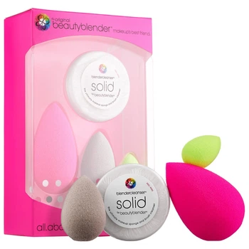 Спонжи для макияжа BEAUTY BLENDER All.About.Face Набор 3 спонжа и мыло для очистки спонжей