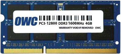 Pamięć RAM OWC DDR3-1600 4096MB PC3-12800 (OWC1600DDR3S4GB)