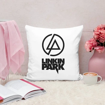 Подушка плюшевая Linkin Park Линкин Парк 35х35 см (ЛП000132)