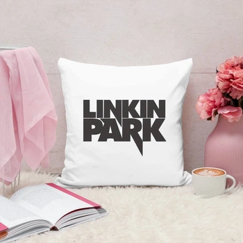 Подушка плюшевая Linkin Park Линкин Парк 35х35 см (ЛП000133)