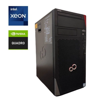 Робоча станція Fujitsu Celsius W5010 Tower / Intel Xeon W-1250E (6 (12) ядер по 3.5 - 4.7 GHz) / 32 GB DDR4 / 512 GB SSD M.2 / nVidia Quadro P1000, 4 GB GDDR5, 128-bit / 680W