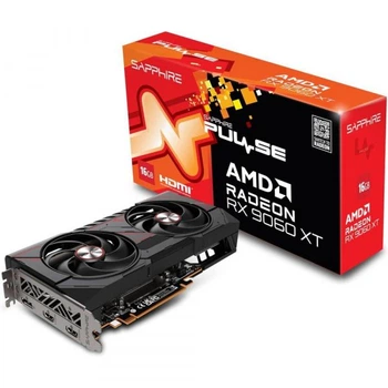 Видеокарта Radeon rx 9060 xt, Sapphire, pulse, 16Gb gddr6, 128-bit, HDMI/2xDP, 3290/20000 MHz, 8-pin (11350-03-20g)