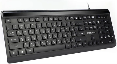 Клавиатура проводная Real-El 7085 Comfort USB (EL123100032)