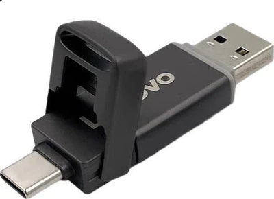 Флеш память USB Lenovo SX6Pro 64GB Type-C USB 3.2 Gunmetal