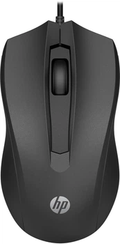 Мишка дротова HP 100 USB, чорна