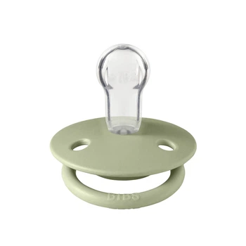 Соска пустушка BIBS De Lux Silicone Round (кругла) Onesize – Sage
