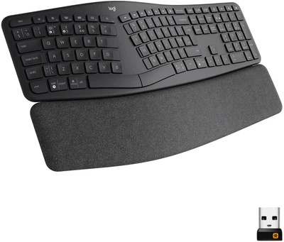 Клавиатура беспроводная Logitech ERGO K860 Bluetooth/Wireless UA Black (920-010108)