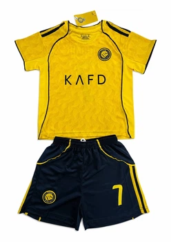 Дитяча футбольна форма Кріштіану Роналду (Cristiano Ronaldo) #7 ФК "AL NASSR" Новий сезон 2026. Розмір 22 (на зріст 115-125см) Вишиті емблеми.