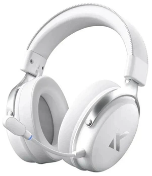Беспроводная игровая гарнитура MCHOSE V9 Pro Silver (Радиоканал/Bluetooth/3.5мм) со съемным микрофоном, RGB и звуком 7.1