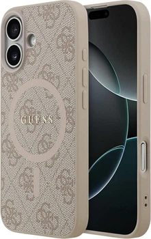 Чохол Guess 4G Ring Classic Logo MagSafe для Apple iPhone 17 Pink (GUHMP17SG4GFRP)