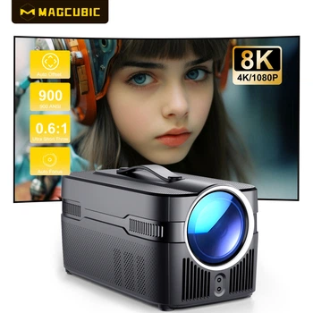 Мультимедийный смарт-проектор с автофокусом Magcubic HY450C Android 14, chip H726, 8K24fps, 2GB/16GB с голосовым управлением домашний кинотеатр Black (19396)