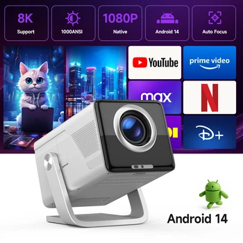Мультимедийный смарт-проектор с автофокусом Magcubic X7 Android 14, chip H726, 8K24fps, 2GB/16GB домашний кинотеатр Silver (19343)