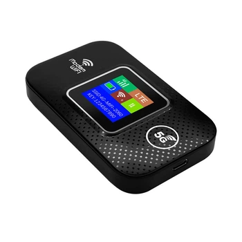 Портативний 4G/5G LTE роутер Pix-Link Mobile Router PH314-E кишеньковий Wi-Fi модем з LED-дисплеєм Black (19181)