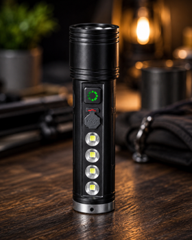 Ручний ліхтарик S 200 / Акумуляторний ліхтарик UKC Luminous S200 / Потужний LED ліхтар