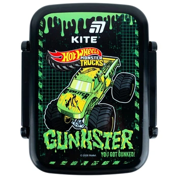 Ланчбокс для еды 420 мл с разделителем Hot Wheels HW26-160 KITE