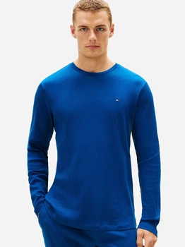 Пижамный лонгслив мужской больших размеров хлопковый Tommy Hilfiger 555484427 XXL Синий (1160348262)