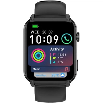 Смарт-часы Blackview R30 Max 1,91" TFT 280×320 Bluetooth 5.2 с пульсометром, шагомером и микрофоном 450 мАч Black (6931548323174)