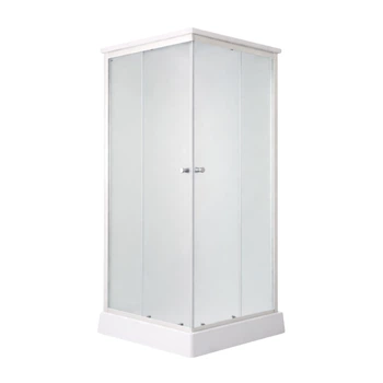 Душевой бокс Lidz Kubis SB90x90.SAT.LOW.FR, стекло Frost 4 мм