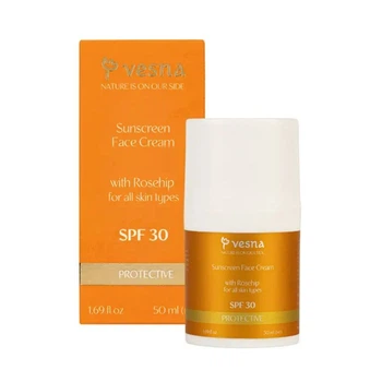 Солнцезащитный крем для лица с шиповником SPF 30 Vesna 50 мл 4820222660273
